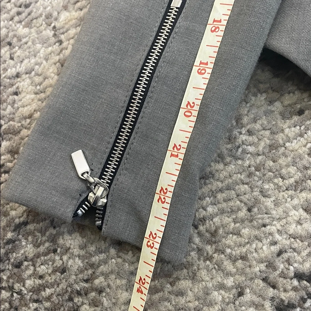 NWT Charcoal Women's Blazer with Zipper Accents